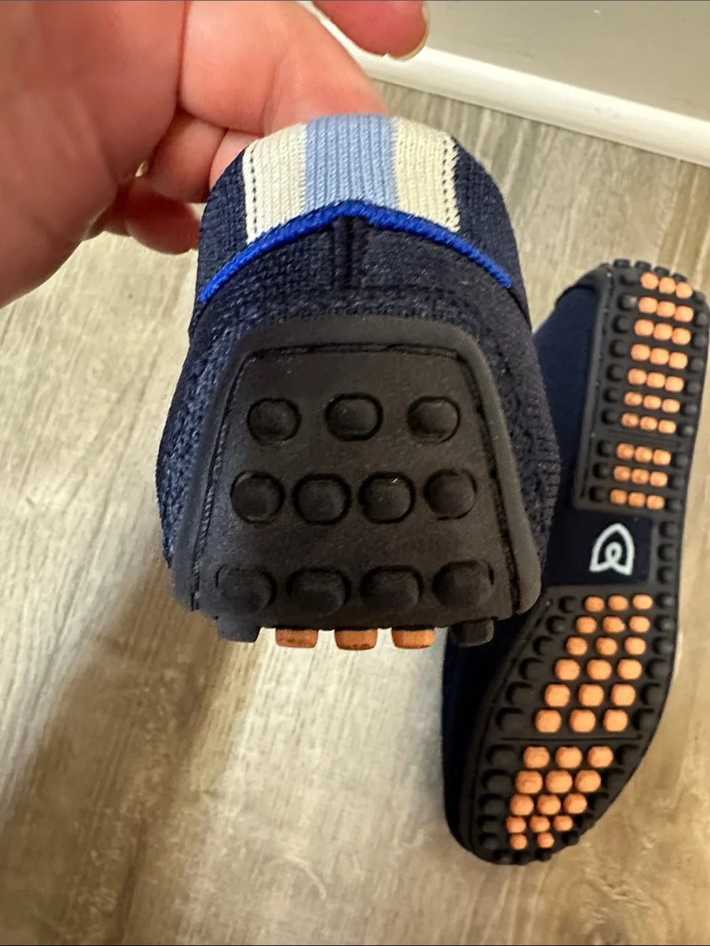 Rothy’s Navy Knit Slip-On Loafers